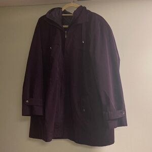 Women's Miss Gallery Purple Hooded Jacket